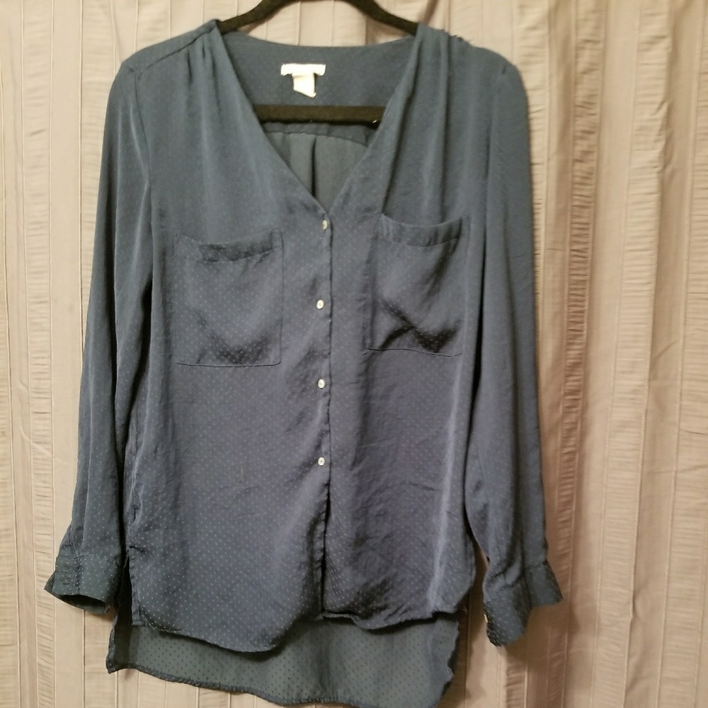 Deep Green Flowy Holiday Top